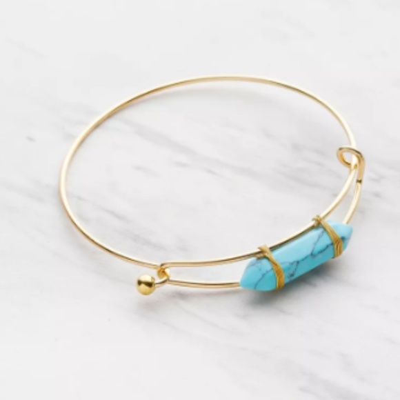 Jewelry - ADJUSTABLE STONE BANGLE